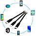 Powerbank 2600mah Cavo 3 In 1 Micro-usb /connettore Iphone /usb-c Led - Foto miniatura 8