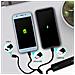 Powerbank 2600mah Cavo 3 In 1 Micro-usb /connettore Iphone /usb-c Led - Foto miniatura 3