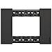 Placca Bticino Living Now 3 Moduli Colore Nero - Ka4803kg - Foto miniatura 2
