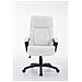 Sedia Ufficio PLATON XL - Poltrona Direzionale in Similpelle I Poltrona Studio con Meccanismo di Oscillazione I Sedia Scrivania ad Altezza Regolabile I Portata Max 180 kg I Sedia Girevole Bianco - Foto miniatura 2