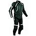 Tuta Pelle Moto Racing Pista Sport 2 Pezzi Divisibile Giacca Pantalone Nero 52 - Foto miniatura 1