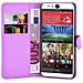 Custodia Compatibile Con Htc Desire Eye In Violetta Ametista - Coperchio Protettiva Con Chiusura Magnetica, Funzione Stand E Tasca Per Le Carte - Foto miniatura 1