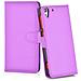 Custodia Compatibile Con Htc Desire Eye In Violetta Ametista - Coperchio Protettiva Con Chiusura Magnetica, Funzione Stand E Tasca Per Le Carte - Foto miniatura 3