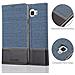 Custodia Compatibile Con Samsung Galaxy A7 2016 In Blu Scuro Nero - Coperchio Protettiva Con Chiusura Magnetica, Funzione Stand E Tasca Per Le Carte - Foto miniatura 5