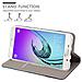 Custodia Compatibile Con Samsung Galaxy A7 2016 In Blu Scuro Nero - Coperchio Protettiva Con Chiusura Magnetica, Funzione Stand E Tasca Per Le Carte - Foto miniatura 7