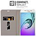 Custodia Compatibile Con Samsung Galaxy A7 2016 In Blu Scuro Nero - Coperchio Protettiva Con Chiusura Magnetica, Funzione Stand E Tasca Per Le Carte - Foto miniatura 9