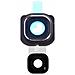 Camera Lens Supporto Posteriore Galaxy S6 Bordo Nero - Foto miniatura 1