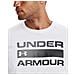 Ua Team Issue Wordmark Short Sleeve, Maglietta Uomo, Bianco (bianco / nero 100), M - Foto miniatura 6