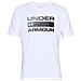 Ua Team Issue Wordmark Short Sleeve, Maglietta Uomo, Bianco (bianco / nero 100), M - Foto miniatura 8