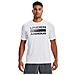 Ua Team Issue Wordmark Short Sleeve, Maglietta Uomo, Bianco (bianco / nero 100), M - Foto miniatura 11