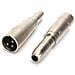 Professionale Xlr 3 Pin Maschio A 14 635 Millimetri Femminile Zoccolo Di Jack Audio Stereo Con Microfono Delladattatore Del Convertitore Del Connettore (2 Pack)  - Foto miniatura 1