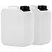 2x 2.5 L Scatola Metallica Fatta Da Hdpe Din 45 Mm Cap E Certificazione Delle Nazioni Unite Bombola Acqua Cibo-safe - Foto miniatura 1