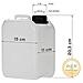 2x 2.5 L Scatola Metallica Fatta Da Hdpe Din 45 Mm Cap E Certificazione Delle Nazioni Unite Bombola Acqua Cibo-safe - Foto miniatura 2