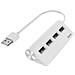 Hub Usb 2.0 Da Tavolo, 4 Porte, Cavo Integrato, Bianco (External 4-port Usb 2.0 Hub Usb Powered White) - Foto miniatura 3
