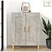 Credenza Grigio Cemento 69,5x34x90 Cm In Legno Multistrato - Foto miniatura 1