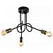 Lampadario L. 46 X H. 32 Cm In Metallo Nero Di Design - Hannah - Foto miniatura 5
