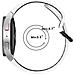 Cinturino In Silicone Per Orologio Darkgrey  Samsung Galaxy Watch 3 41 Mm/4/4 Classic/5/5 Pro - Foto miniatura 3