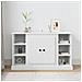 Credenza Bianca 100x35,5x60 Cm In Legno Multistrato - Foto miniatura 1