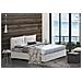 Letto Singolo Chantal, Letto Contenitore Con Rivestimento In Ecopelle, 100% Made In Italy, Apertura Frontale, Con Materasso Cm 80x190 Incluso, Bianco - Foto miniatura 1
