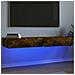 Mobili Porta Tv Con Luci Led 2 Pz Rovere Fumo 60x35x15,5 Cm - Foto miniatura 1