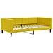 Divano Letto Estraibile Con Materassi Giallo 100x200 Cm Velluto - Foto miniatura 2