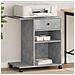 Supporto Per Stampante Con Ruote Grigio Cemento 60x40x68,5 Cm - Foto miniatura 1