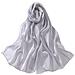 Elegante Sciarpa In Organza Grey - Foto miniatura 1