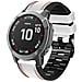 Cinturino In Silicone Bianco Per Garmin Fenix 8x 7 6x 6 5x 5 5s White 26 Mm - Foto miniatura 2