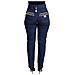 Jeans Skinny Decorati In Cotone Elasticizzato Blu - It38-xs - Foto miniatura 3