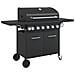 Griglia Barbecue a Gas con 7 Bruciatori Nero in Acciaio - Foto miniatura 1
