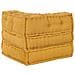 Pouf Modulare Giallo 70x70x54 in Tessuto - Foto miniatura 2