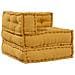 Pouf Modulare Giallo 70x70x54 in Tessuto - Foto miniatura 3