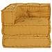 Pouf Modulare Giallo 70x70x54 in Tessuto - Foto miniatura 5