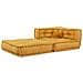 Pouf Modulare Giallo 70x70x54 in Tessuto - Foto miniatura 8