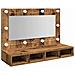 Mobile A Specchio Con Led Legno Antico 90x31,5x62 Cm - Foto miniatura 2