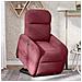 Poltrona Alzapersona Reclinabile Rosso Vino in Tessuto - Foto miniatura 2