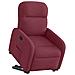 Poltrona Alzapersona Reclinabile Rosso Vino in Tessuto - Foto miniatura 3