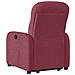 Poltrona Alzapersona Reclinabile Rosso Vino in Tessuto - Foto miniatura 7
