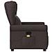 Poltrona Massaggiante Reclinabile Marrone Scuro in Tessuto - Foto miniatura 4