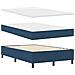 Letto a Molle con Materasso e Panca Blu 120x200 cm Tessuto - Foto miniatura 3