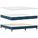 Letto a Rete  con Materasso Blu Scuro 200x200 cm in Velluto - Foto miniatura 3