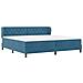Letto a Rete  con Materasso Blu Scuro 200x200 cm in Velluto - Foto miniatura 7