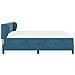 Letto a Rete  con Materasso Blu Scuro 200x200 cm in Velluto - Foto miniatura 9