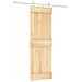 Porta Scorrevole con Set Hardware 70x210 cm Legno Massello Pino - Foto miniatura 1