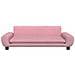 Lettino per Cani Rosa 100x54x33 cm in Velluto - Foto miniatura 3