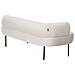 Chaise Longue Versione Sinistra Mirmande Bouclé Bianco Sporco - Foto miniatura 5