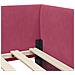 Cornice del letto ad angolo Altro Rosso vino 90 x 190 cm - Foto miniatura 8
