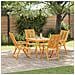 Poltrona Reclinabile 4 pcs Marrone 57 x 71 x 90cm legno - Foto miniatura 2