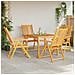 Poltrona Reclinabile 4 pcs Marrone 57 x 71 x 90cm legno - Foto miniatura 3