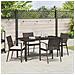 Set da Pranzo per Giardino 5 pcs Marrone Poly Rattan - Foto miniatura 4